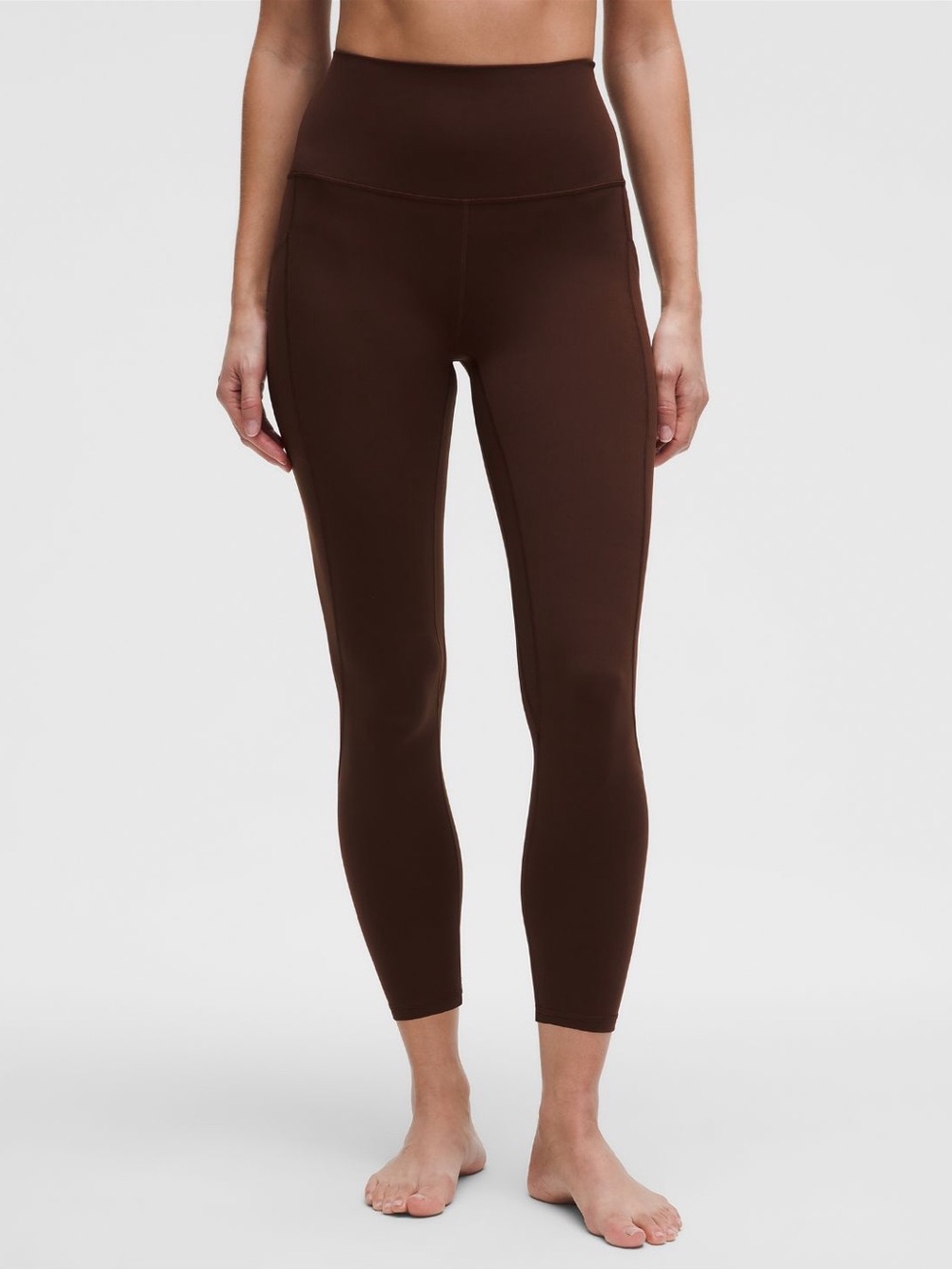 High-Waist Brown Women's Leggings